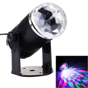 Proiector LED rotativ, senzor de sunet, RGB, 3W KATHODE - Img 2