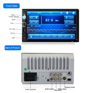 Radio Mp5 player auto 7010B 2din player auto universal Rama, Camera Marsarier, Bluetooth, Navigatie MirrorLink - Img 6