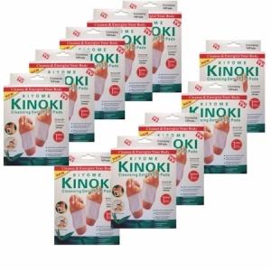 Set 100 Plasturi KINOKI, pentru Detoxifierea Organismului, cu Turmalina, Vitamina C, E si Uleiuri Rafinate