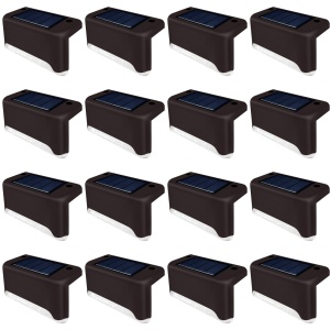 Set 12 lampi cu incarcare solara pentru scari/garduri, lumina de veghe, RGB, senzor de lumina, IP65 K KATHODE