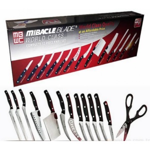 Set 13 cutite bucatarie Miracle Blade World Class - Img 5