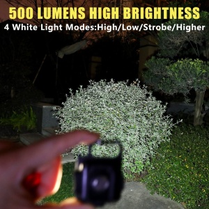 Set 2 lanterne magnetice de buzunar W5310, Tip breloc, LED, 500 lm, 800 mAh, 61x45 mm, Negru - Img 6
