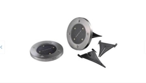 Set 2x Lampa Solara, Faintec, Model Spot, Cu Fixare In Pamant, 4 LED-uri, Lumina Puternica, Senzor Crepuscular - Img 3