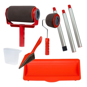 Set 2x Trafaleti Paint Runner Pro Profesional cu umplere + rezervor recipient 700 ml + brat extensibil 71 cm + ustensila colturi + breloc inscriptionat GrigProject - Img 3