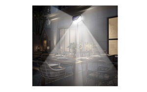 Set 3 lampi cu incarcare solara, cu senzori de amurg, miscare si lumina, 3 trepte de iluminare, 100 x LED, JRH - Img 2