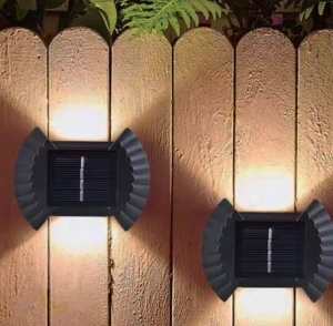 Set 4 Lampi solare cu lumina bidirectionala 6 led / lampa - Img 5