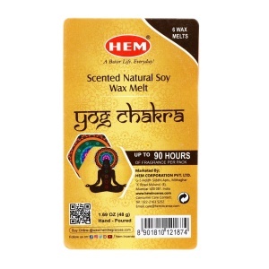 Set 6 cuburi ceara parfumata, Deschiderea chakrelor, HEM, 48 g