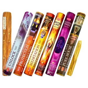 Set betisoare parfumate Curatare 6 bucati si Lemn Palo Santo, aromaterapie e-palosanto