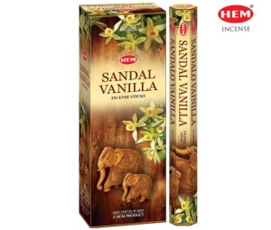 Set betisoare parfumate Hem Sandal Vanilla 1 set x 6 cutii x 20 betisoare si suport lemn - Img 2