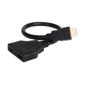 Splitter HDMI cu 2 iesiri elSales ELS-SPL2, rezolutie Full HD, cablu 20 cm, negru - Img 2