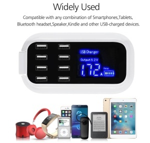 Statie de incarcare, USB 3.0 Fast Charger 8 Porturi USB, afisaj digital, 8A 5.2V, K KATHODE - Img 3
