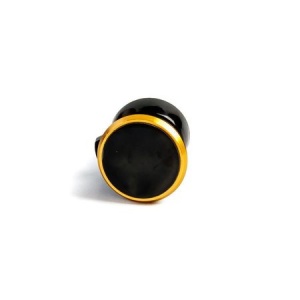 Suport auto magnetic universal, pentru telefonul mobil, rotatie 360°, negru/auriu - Img 3