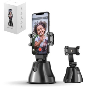 Suport inteligent telefon cu rotire 360 de grade, fotografiere inteligenta, recunoastere automata fata, urmarire live, incarcare cablu micro USB