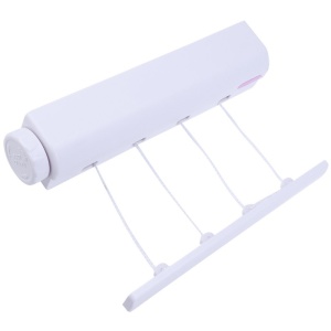 Uscator de rufe, montabil pe perete, extensibil, 4 x 3,2 m, alb K KATHODE - Img 2