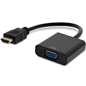 Adaptor, convertor semnal HDMI (digital) la VGA (analog) HDMI A tata la VGA mama - fara sunet - Img 2