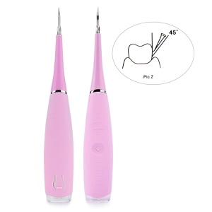 Aparat pentru detartraj si curatarea dintilor, 5 viteze, incarcare USB, indicator led, rezistent la apa, roz K KATHODE - Img 2