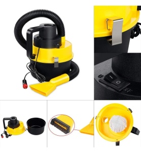 Aspirator auto Eltron 160W, Turbo, 12 V, umed, uscat, portocaliu - Img 3