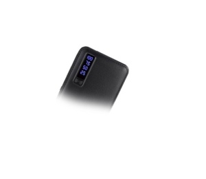 Baterie externa GREATON® 20.000 mAh cu trei porturi usb, model piele, negru, K KATHODE - Img 2