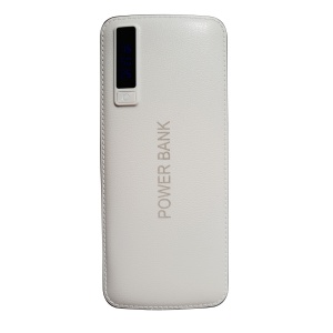 Baterie Externa Powerbank 30.000 mAh Cu 3 Porturi USB Pentru Incarcare Alb