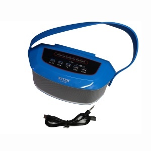 Boxa portabila bluetooth Wster WS-Y96, radio FM, joc de lumini - albastru - Img 2