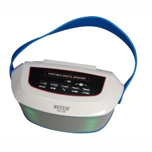 Boxa portabila bluetooth Wster WS-Y96, radio FM, joc de lumini - alb