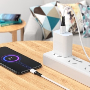 Cablu de date cu incarcare rapida premium, 2.4A, lightning, pentru iphone, din silicon, lungime 1m, X82, K KATHODE - Img 3