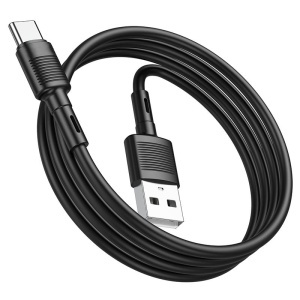 Cablu incarcare rapida pentru telefon, tip c, transfer date, lungime 1m, negru, X83, K KATHODE - Img 2