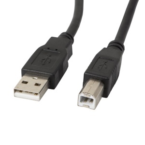 Cablu USB 2.0 pentru imprimanta, Lanberg 41353, lungime 3 m, USB-A tata la USB-B tata, negru - Img 2