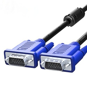 Cablu VGA Monitor Detech, dublu ecranat, bobine antiparaziti - Img 2