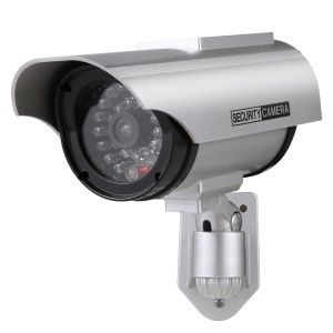Camera de supraveghere falsa cu incarcare solara si LED rosu, Waterproof, KATHODE