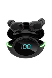 Casti Audio Y80, Wireless TWS, Rezistente la Apa IPX-4, Acumulator carcasa 200mah, Bluetooth V5.1, Afisare LED, Negru