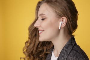 Casti Bluetooth SIKS® Wireless Stereo, Profesionale, sunet 3D, Touch Control Handsfree, compatibile cu Apple si Android, Alb - Img 10