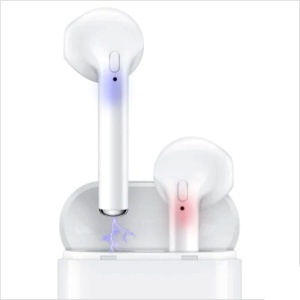Casti i9S-TWS, Conectare Bluetooth, Compatibil Android & IOS, Docking station + Husa de silicon - Img 5
