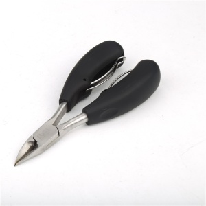 Cleste pedichiura, ASKSA, Pentru Unghiile Incarnate Sau Groase, Inox, Negru/Argintiu - Img 5