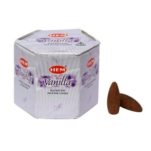 Conuri parfumate, HEM, Vanilla, 40 conuri