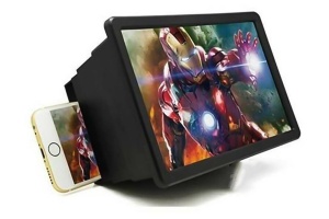 Dispozitiv pentru marirea ecranului de la telefon Mobile Cinema, cu stativ, efect 3D,19 x 12 x 10 cm, portabil , usor de folosit, negru,doty - Img 3