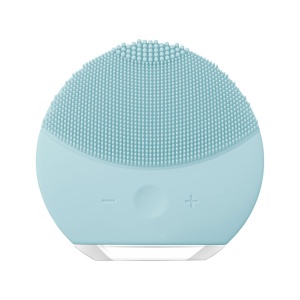 Dispozitiv / Perie Sonic face brush, aparat curatare faciala, demachiere, masaj si lifting ten, din silicon rezistent la apa, waterproof, intensitate vibratii reglabila, USB, albastru