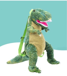 Ghiozdan pentru copii de plus, forma de dinozaur, verde K KATHODE - Img 5