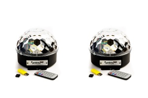 Glob luminos LED Disco, SOUNDVOX, mp3, telecomanda, USB, card + UNUL CADOU