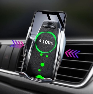 Incarcator auto wireless QI universal, model Penguin Wireless Charger, Silver-Black - Img 4