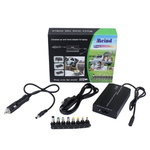 Incarcator universal laptop, priza si auto, 120W, 8 conectori