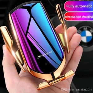 Incarcator Wireless Auto universal cu Senzor inteligent, Fast Charger 10W - Img 3