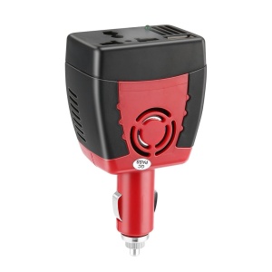 Invertor de tensiune DC 12V la AC 110V/220V, 300W si USB 5V rosu KATHODE - Img 3