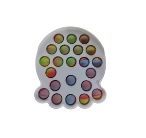 Jucarie antistres din silicon/plastic, POP IT multicolor - caracatita K KATHODE