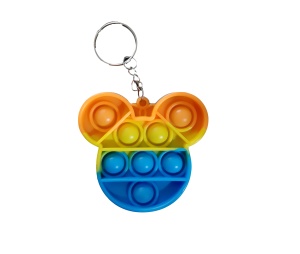 Jucarie senzoriala antistres POP IT tip breloc, forma de Mickey mouse 1, multicolor K KATHODE