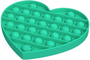 Jucarie senzoriala Pop It Now, inima Verde 14.8 cm - Img 2