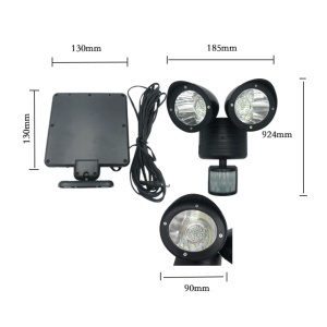 Lampa cu incarcare solara si panou solar, 24 leduri, senzor de miscare, buton ON/OFF K KATHODE - Img 2