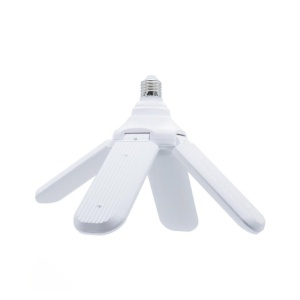Lampa LED fan blade RGB, fasung E27, boxa incorporata, bluetooth, senzor muzica, telecomanda - Img 2