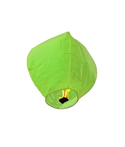 Lampion verde, biodegradabil, oval, 62x42x30 K KATHODE