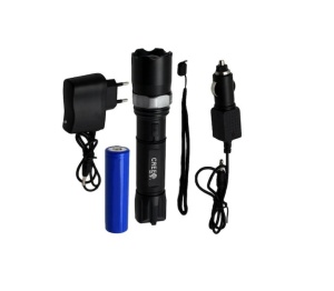 Lanterna led cu zoom, 3W, incarcare la priza/masina, rezistenta la apa, 3 moduri de functionare, 15cm K KATHODE - Img 3